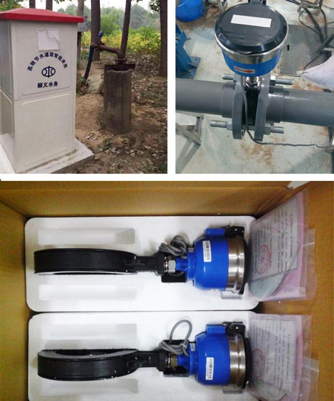 농업 관개 용수 미터, IP68 배터리 전원을 사용하는 초음파 물 교류 미터