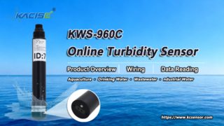 KWS-960C 온라인 탁도 센서 개요, 배선 및 데이터 판독