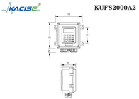 크기 DN50 - DN6000 파이프를 위한 KUFS2000A2 벽걸이용 삽입 초음파 유량 측정 기구