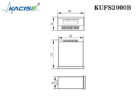 기구 박스에 설치된 KUFS2000B 패널 마운트 삽입 초음파 유량 측정 기구