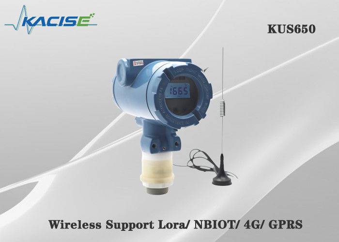 KUS650A 3m 범위 무선 초음파 레벨 센서 IP68 보호 및 4G/Lora/GPRS/NB 출력 액체 레벨 측정