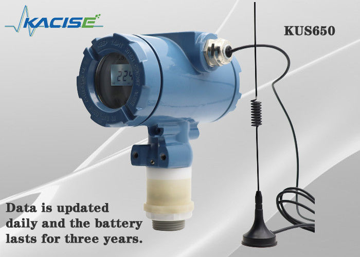 KUS650A 3m 범위 무선 초음파 레벨 센서 IP68 보호 및 4G/Lora/GPRS/NB 출력 액체 레벨 측정