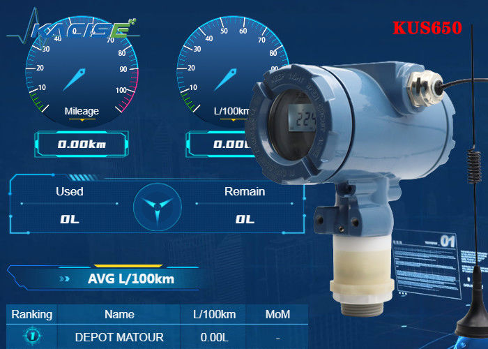 KUS650A 3m 범위 무선 초음파 레벨 센서 IP68 보호 및 4G/Lora/GPRS/NB 출력 액체 레벨 측정
