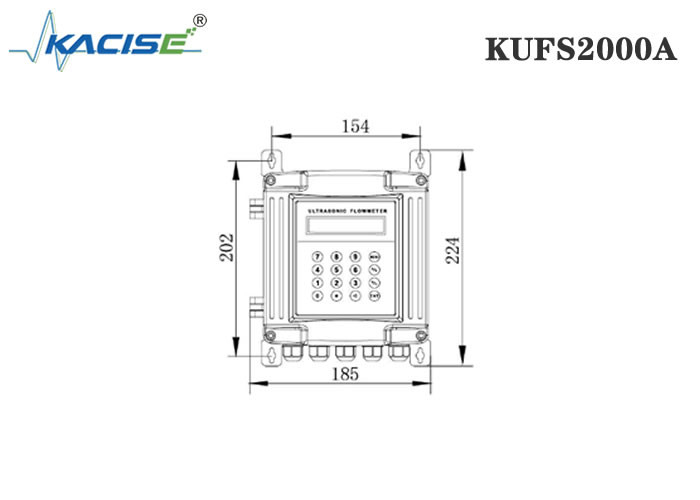 KUFS2000A를 탑재하는 Split / 파이프 유형 물 초음파 유량 측정 기구 벽