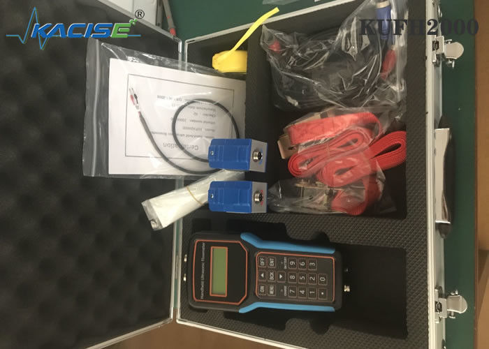 KUFH2000B DN15-DN6000 파이프용 SD 카드 기능과 ±1% 정확도를 갖춘 휴대용 초음파 유량계