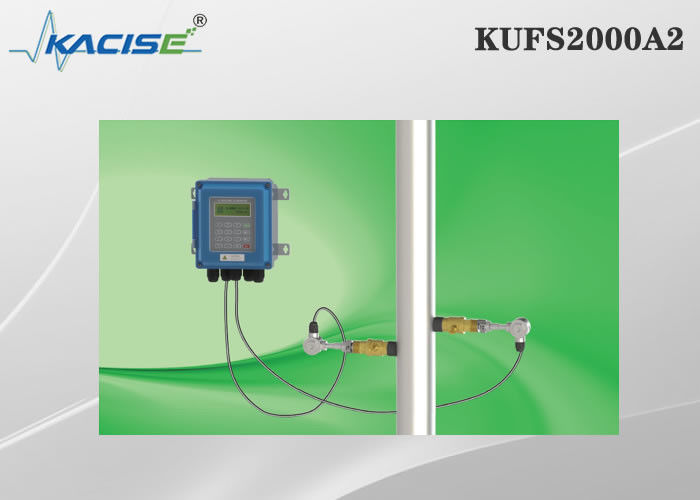 KUFS2000A2 쌍방향 측정 및 RS485 MODBUS 인터페이스와 함께 DN50-DN6000 파이프에 대한 벽에 장착 된 초음파 흐름 미터