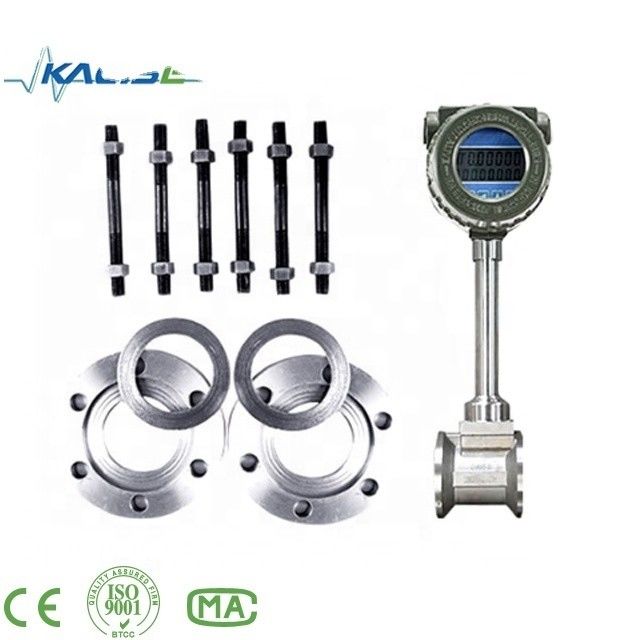 DN15-DN1800mm 범위 및 ISO 인증과 함께 공기 및 증기의 고정도의 소용돌이 흐름 미터