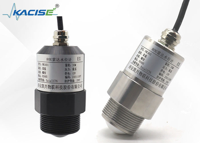 KLD800 시리즈 80GHz FMCW 레이더 레벨 송신기, 부식 저항성 PTFE 안테나와 액체 및 고체 측정용 3° 발사 각