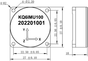 속도 460800bps RS422 지로스코프 센서 정밀 내비게이션, 비아스 0±0.02g