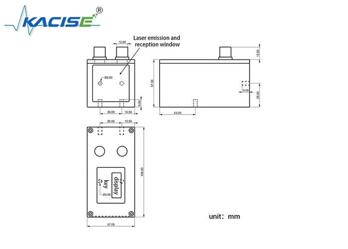±1mm 정확도, IP67 보호 및 100Hz 측정 주파수를 갖춘 KLS109 고정밀 산업용 레이저 거리 측정 센서