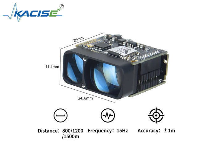 1500m 범위, UART 출력 및 컴팩트 26×24.6×11.4mm 디자인으로 LSDM 산업 자동화 장거리 DTOF 레이저 범위 모듈
