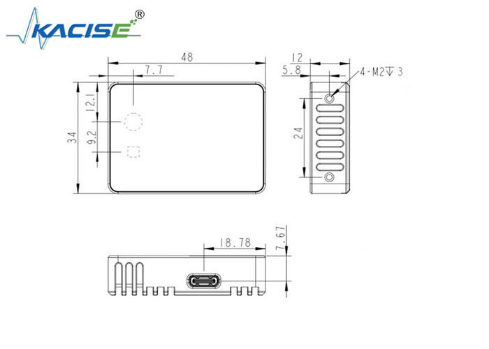 KL3A-05U 안전하고 효율적인 데이터 전송을 위한 클래스 1 레이저 및 USB 2.0 프로토콜을 갖춘 교육 시설 3D 솔리드 스테이트 라이더