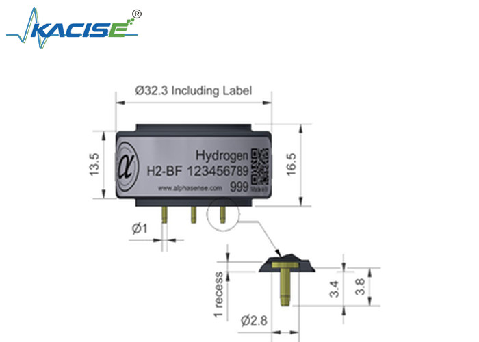 H2-BF/H2-BF+ 수소 센서 3 전극, 휴대용 가스 탐지 애플리케이션
