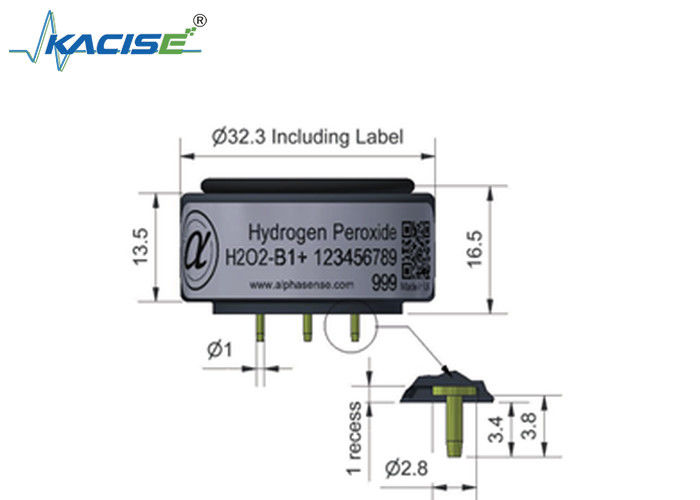 H202-B1/H202-B1+ 수소 과산소 센서 2000 범위, < 25 반응 시간 및 < ± 4 제로 전류