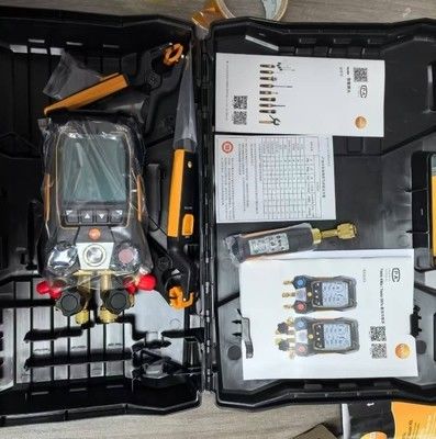 testo 557s 튜브가 있는 스마트 진공 키트 - 무선 진공 및 무선 온도 프로브와 4개의 튜브 세트를 갖춘 스마트 디지털 조리장