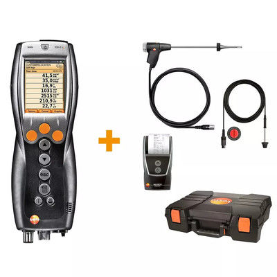 Testo 330-2 LL Pro 연도 가스 분석 키트 컬러 그래픽 디스플레이 및 600 G 디스플레이 기능