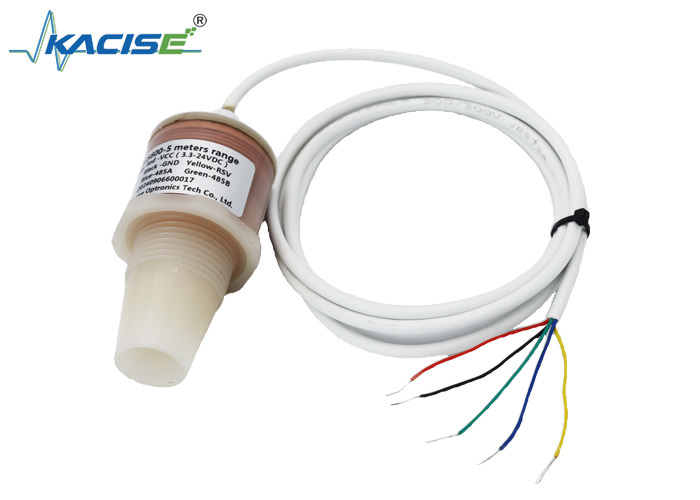 PVDF 5m 지능형 초음파 수위 측정기 5V RS485 출력 액체 레벨 센서 KUS600