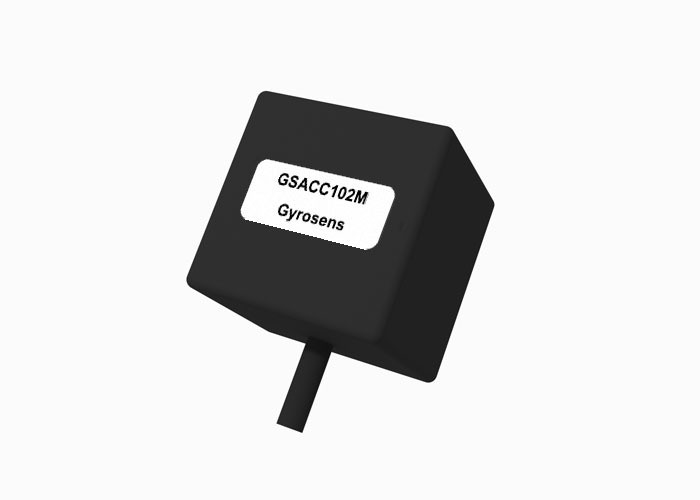 GSACC102M MEMS 가속도계, ±10 g 범위, ≤ 1500 Hz 대역폭 및 기계적 진동 모니터링을 위한 100±30 mV/g 감도