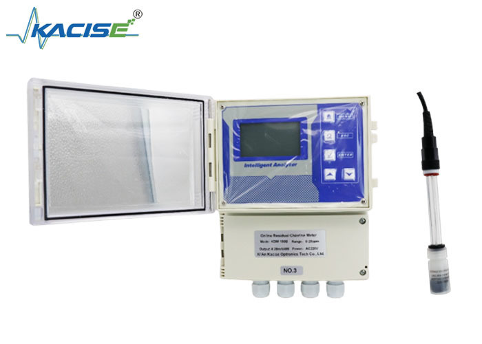 KSM-150B 벽에 장착된 잔류 염소 미터, 비막 센서 및 4-20mA 출력