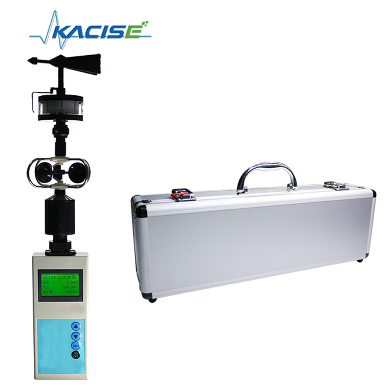 KQL-QXY 휴대용 기상국 16개의 나침반 방향 바람 방향, 128x64 배그라이트 LCD 디스플레이, 38,000개의 기록 저장장치