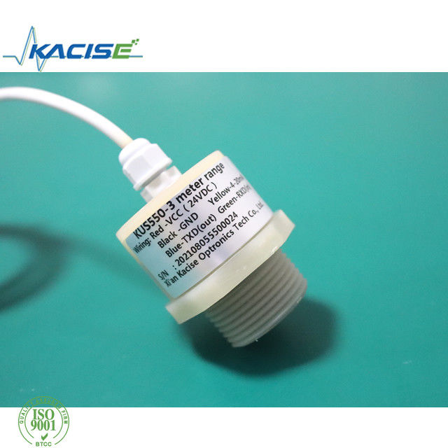 RS485 출력 IP68 방수성 경식 저항성 PTFE 초음파 레벨 센서 KUS550